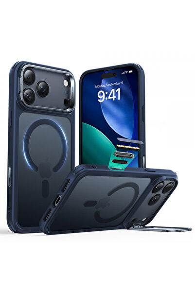 Apple Husa MagSafe pentru iPhone 17 Pro, ESR, Classic Hybrid Kickstand, Albas...