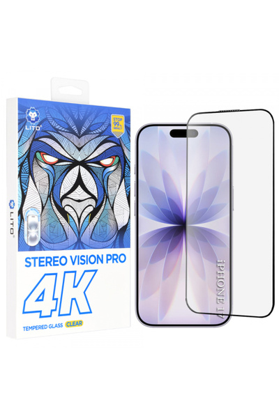 Apple Folie de protectie Ecran Lito D+ Max 4K pentru iPhone 17 / 16 Pro, Stic...
