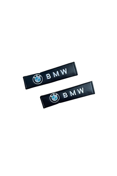BMW Σετ Μαύρων Επιθεμάτων Ζώνης Ασφαλείας από Ανθρακόνημα - OEM