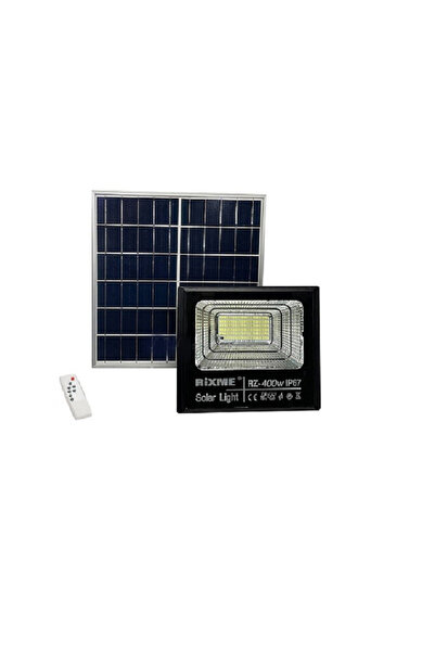 Rixme Ηλιακός Προβολέας Αδιάβροχος 400W με ηλιακό Πάνελ, Τηλεκοντρόλ και Χρον...
