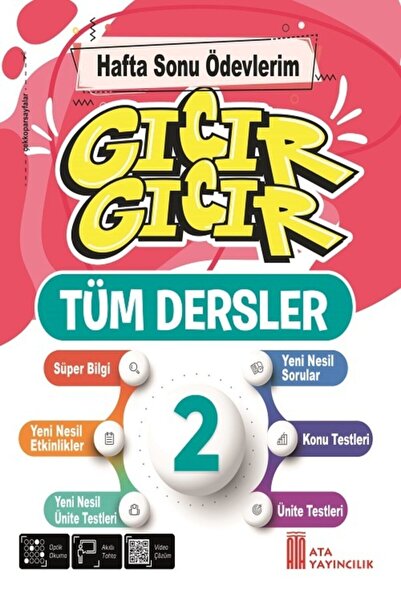 Ata Yayıncılık 2. Sınıf Gıcır Gıcır Hafta Sonu Ödevlerim Tüm Dersler