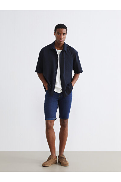 LC Waikiki Trendlucky Slim Fit Men's Jean Shorts with a Difference