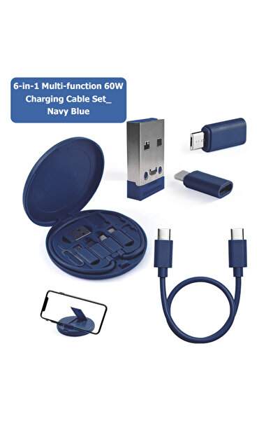 Choice مجموعة كابلات بيانات USB من النوع C متعددة الوظائف بتقنية PD بقوة 60 و...
