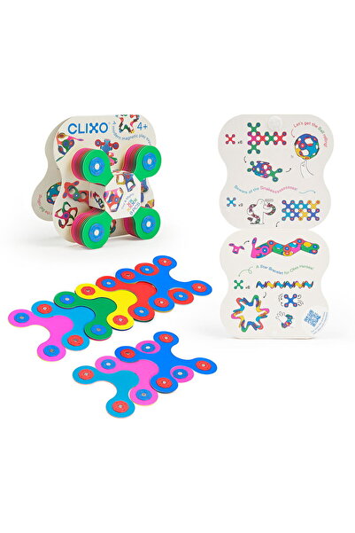 Clixo ®   Joc de construcție magnetic - Mici și puternici (9 piese)
