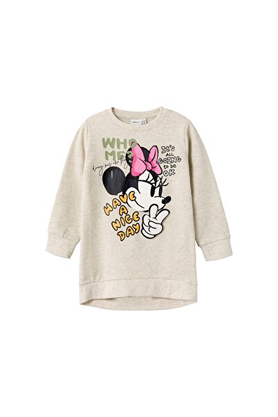 name ıt Name It Disney Gri-Melanj Kız Çocuk Pamuklu Sweatshirt 13221139