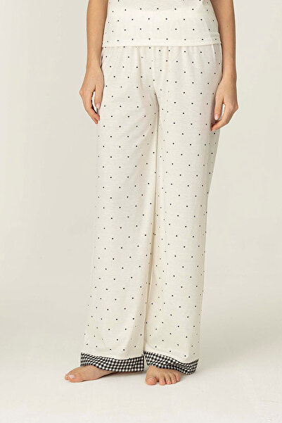 girlstop Desenli Bağcıklı Pantolon