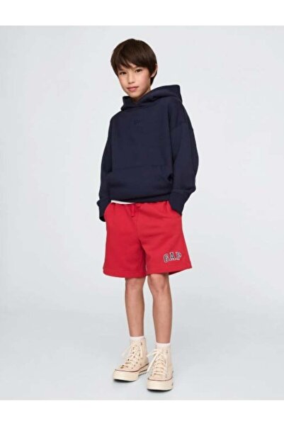 GAP Kids Erkek Çocuk Basic Örme Şort 4-16 Yaş KIRMIZI