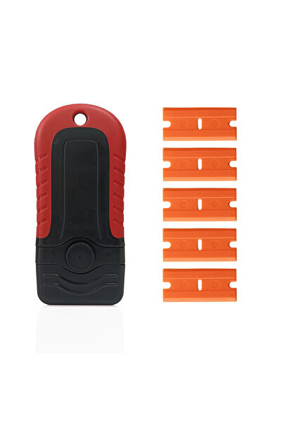 Choice 1 scraper 5 blades Label Sticker Cleaning Razor Scraper with Storage T...
