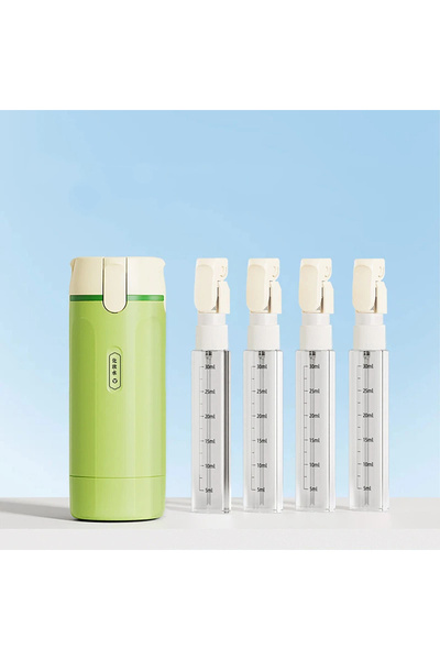 Choice Green 4-in-1 Shampoo Bottle Portable Cosmetics Lotion Bottle Storage B...