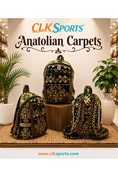 CLK SPORTS Anatolian Carpet Hand Made Design Sırt Çantası - Heybe Çanta