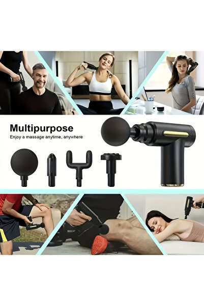 Choice7 As shown 1pc Powerful Cordless Massage with LED Display - Deep Tissue...