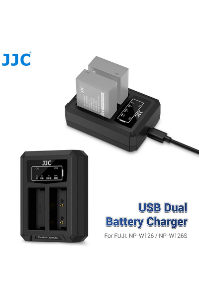 Choice شاحن بطارية USB-C جديد JJC NP-W126S لـ فوجي NP-W126S متوافق مع كاميرات...
