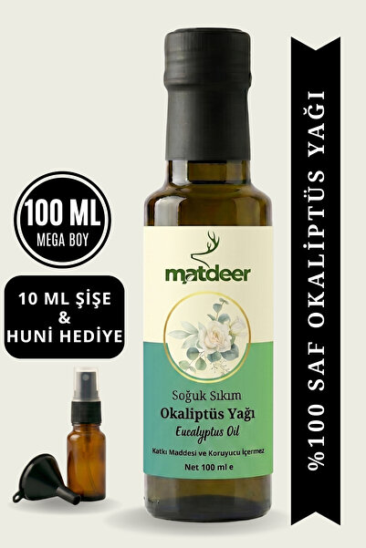 MATDEER 100 مل من زيت الأوكالبتوس - عطر منعش للبشرة والبيئة - نقي 100%