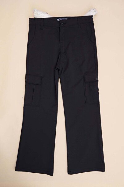 Fulla Moda Zippered Cargo Pocket Girls' Trousers