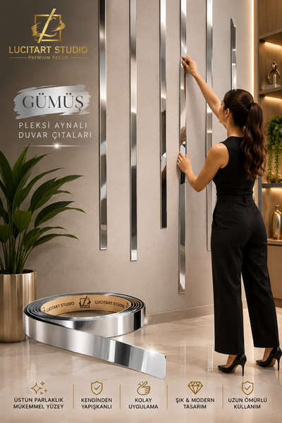 Arıkoğlu Reklam ve Yapı LucitArt Studio 1 mm Kendinden Yapışkanlı Pleksi Ayna...