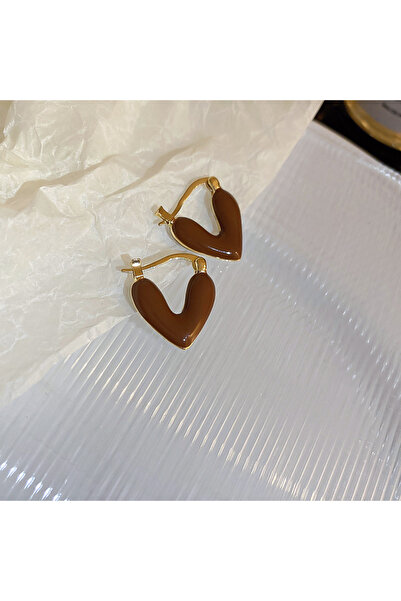 Choice HE16365-1 Vintage Dripping Oil U-shaped Earring for Women Simple Hoop ...