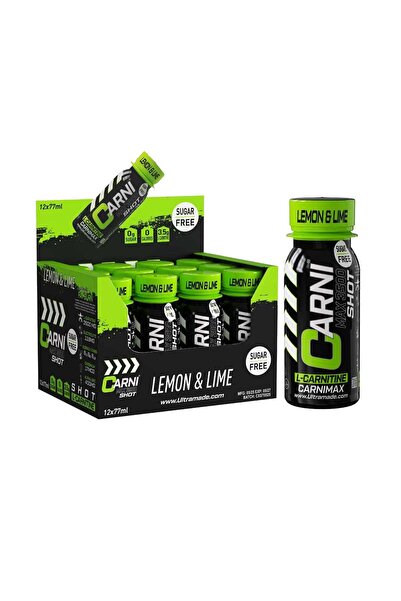 C5 Carni Shot L - Carnitine Sugar - Free Lemon & Lime Pack of 12 - L-Carnitin...