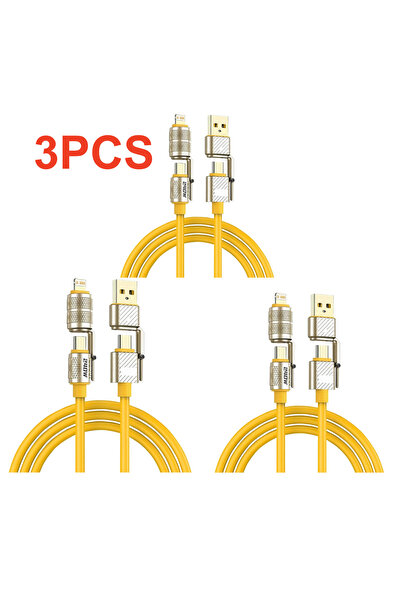 choice2 1m 3PCS 1/3PCS 240W 4-in-1 Fast Charging Data Cable Type-C To Type-C ...