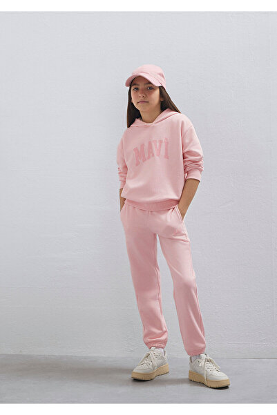 Mavi Logo Baskılı Pembe Sweatshirt 7S10147-71007