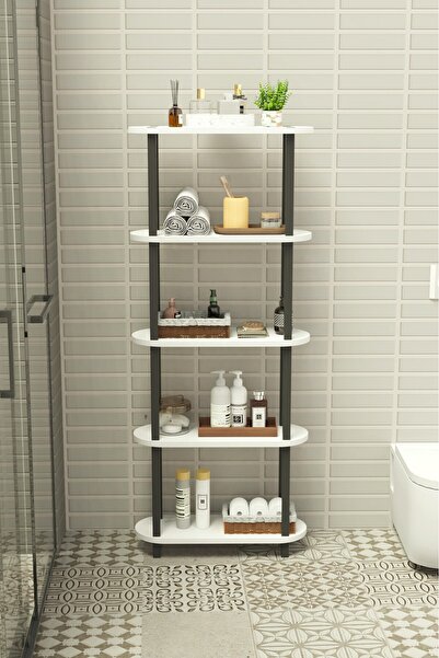 Remaks Soft 5 Katlı Banyo Düzenleyici | Çok Raflı Banyo Organizeri | Çok Amaç...