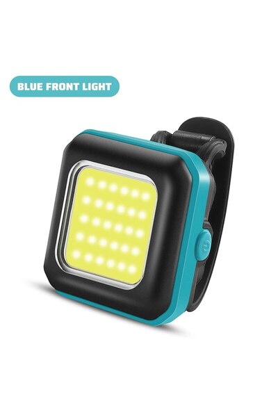 Choice6 Blue x White WEST BIKING Cycling Mini Front/Rear Lights 250mAh Rechar...