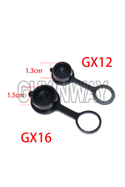 Choice غطاء غبار GX12 (5 قطع) مقبس دائري للطيران GX12 GX16 غطاء غبار مقاوم لل...