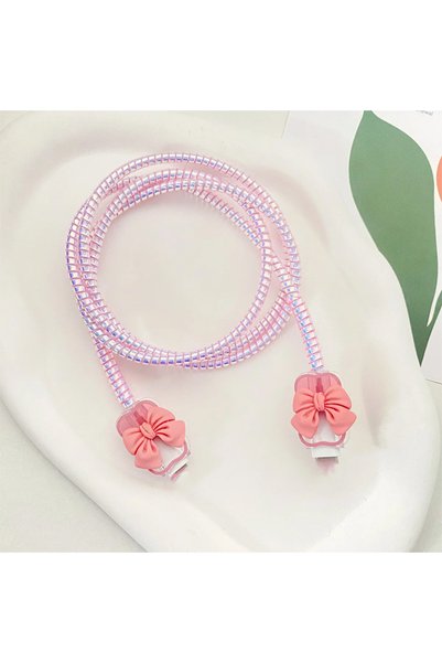 Choice Pink For Iphone Ipad Data Cable Protective Cover Charging Cable Anti B...