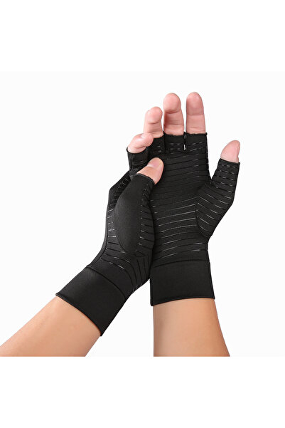 Choice1 L A0048-BK Wrist Support Arthritis Gloves Magnetic Anti Health Compre...