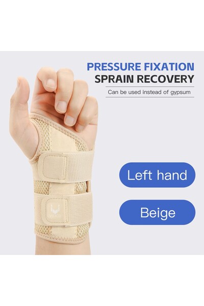 Choice3 S-M Right-beige Wrist Brace with Thumb Support for Men Women, Breatha...