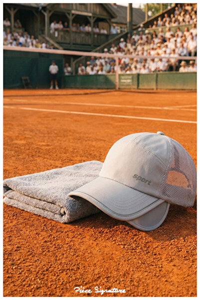 PIECE SIGNATURE Running and Tennis Hat with Reflective Strip, Sun Protection,...