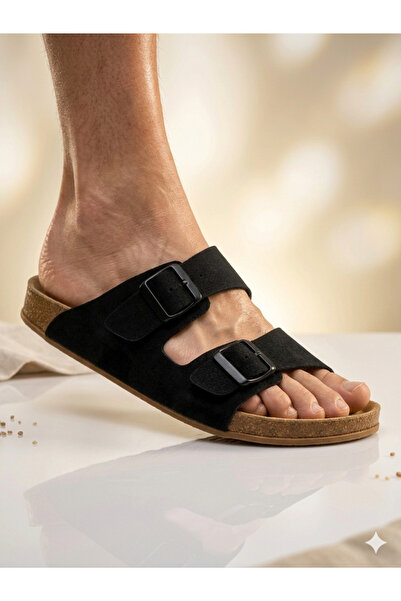 Look Life Papuci de vară pentru bărbați, mărime mare, cu talpă anatomică orto...