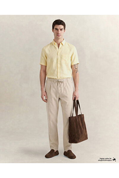 Gant Erkek Bej Regular Fit Jogger Pantolon