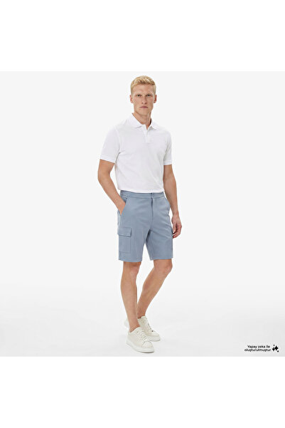 Nautica Erkek Mavi Regular Fit Kargo Şort