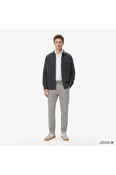 Nautica Erkek Gri Slim Fit Pantolon
