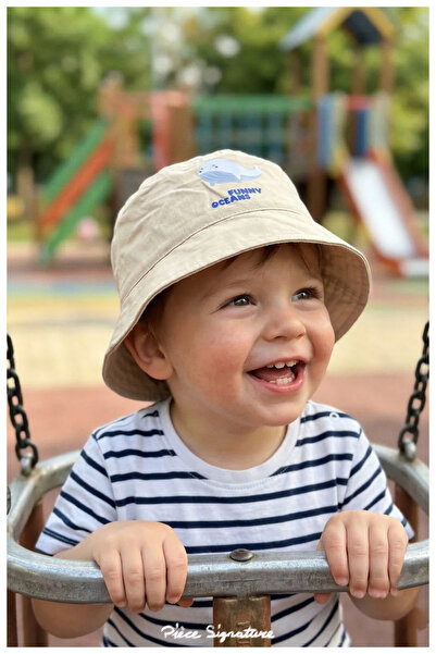PIECE SIGNATURE 100% Cotton , Animal B Printed Hat for Boys (Size: 47-50 cm) ...