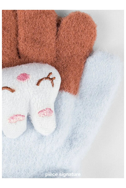 PIECE SIGNATURE Soft Children's Gloves with Cute Rabbit Accessories (1-3 Year...