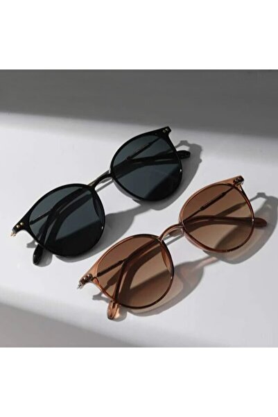 Choice black brown 2 Pairs Per Set Small Round Sunglasses Women Cute Skinny C...