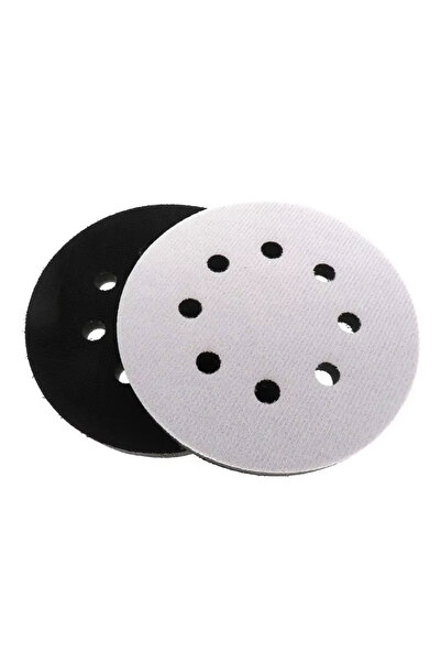 Choice1 2pcs WHITE Interface Pad 5 Inch 8 Holes Hook and Loop Soft Sponge Cus...