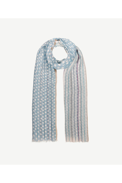 Yargıcı Striped and Polka Dot Shawl