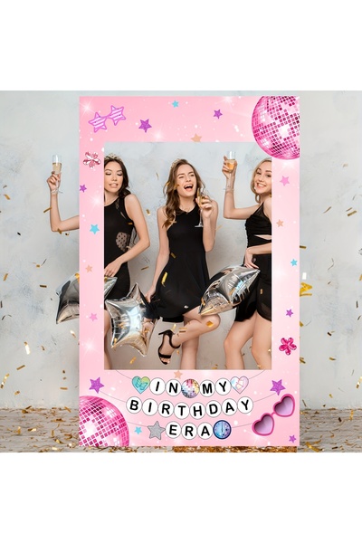Choice 90X180cm MULTI 1pc Universal polyester pink Disco party photo banner -...