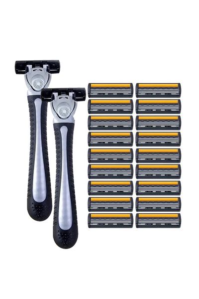 Choice5 2 holder 18 blades Handle Manual Profession Face Care Beard 3-Layers ...