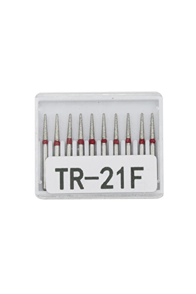 Choice9 مجموعة رؤوس حفر ماسية للأسنان TR-21F، 10 قطع/مجموعة، قطر FG، مقبض عال...