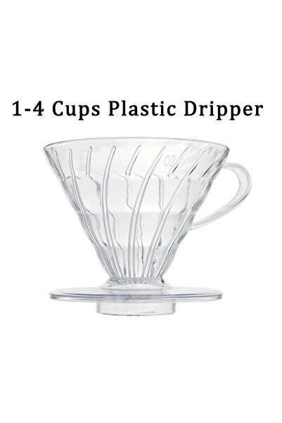 Choice1 1-4cups Reusable Coffee Dripper Resin Coffee Filter for Pour Over Bar...