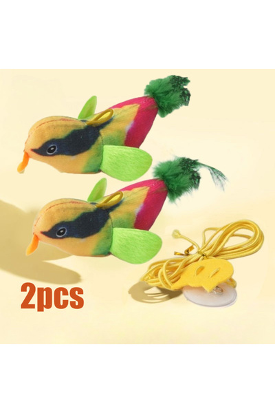 Choice5 Green Set Indoor Interactive Birds Toy for Cat Chasing Teasing Toy So...