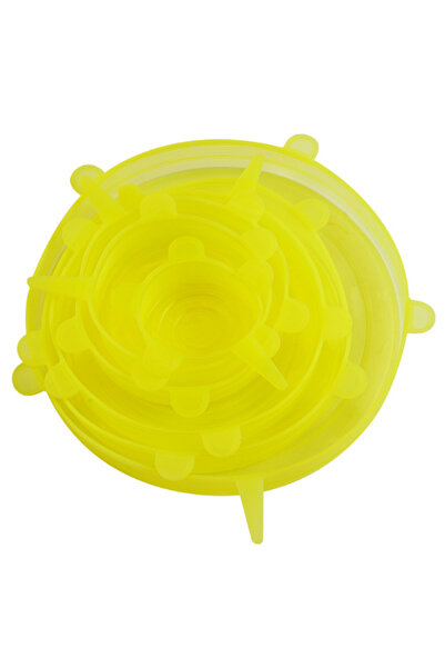 Choice Yellow6pc 6Pcs Food Grade Silicone Preservation Cover Reusable Airtigh...