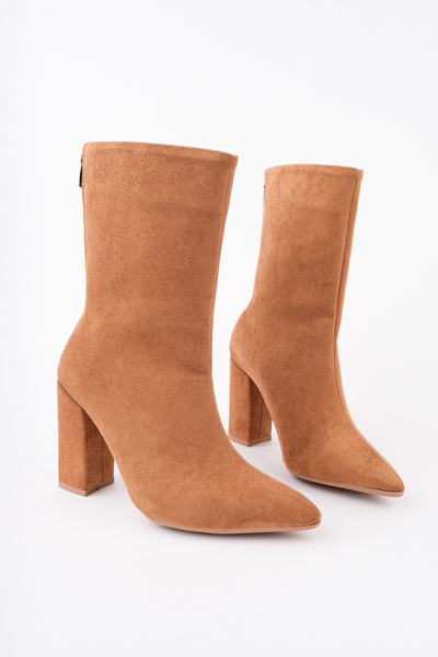 Madam Tarz Bln-700 Thick Heel Zippered Boots