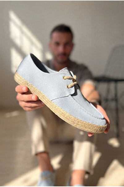 Zerenyus ZRK-T36 Premium Üst Kalite Bebe Mavi Klasik Erkek Espadril