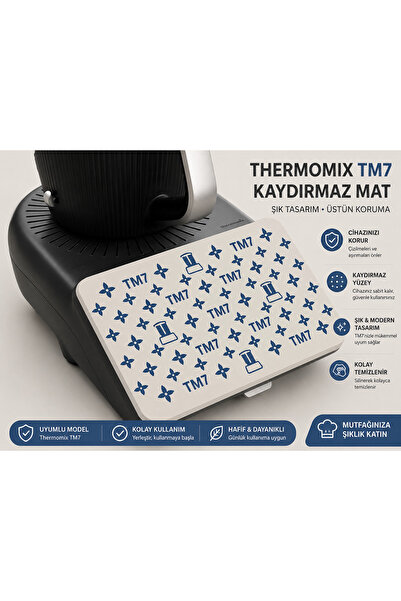 Moodmaker Store Thermomix TM7 Uyumlu Şık Tasarımlı Mutfak Ekran Koruyucu Kılı...