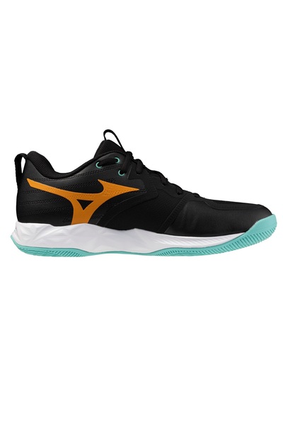 MIZUNO Ghete de volei Wave Momentum Pro-Negru/Turcoaz-45