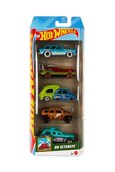HOT WHEELS مجموعة سيارات خماسية HW Getaways JBJ77